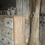 Antique workshop drawer unit from the early 20th century.
