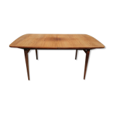 Table scandinave 2 allonges teck "plateau dans son jus"