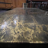 1970 black and gold lacquered coffee table