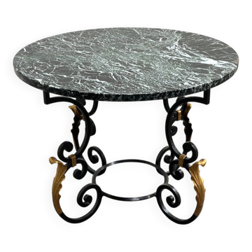 French Neoclassical Revival coffee table with Hollywood Regency influence, 1970s