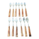 12 art deco dessert forks or desserts