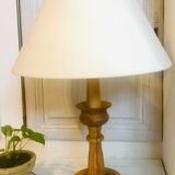 Lampe en bois 48 cm  circa 1960
