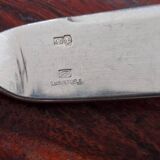 Christofle - Set of 2 fish knives, Rubans croisés model, in silver-plated metal