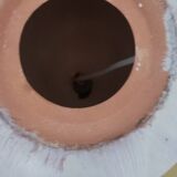 Table lamp in terracotta and fabric
