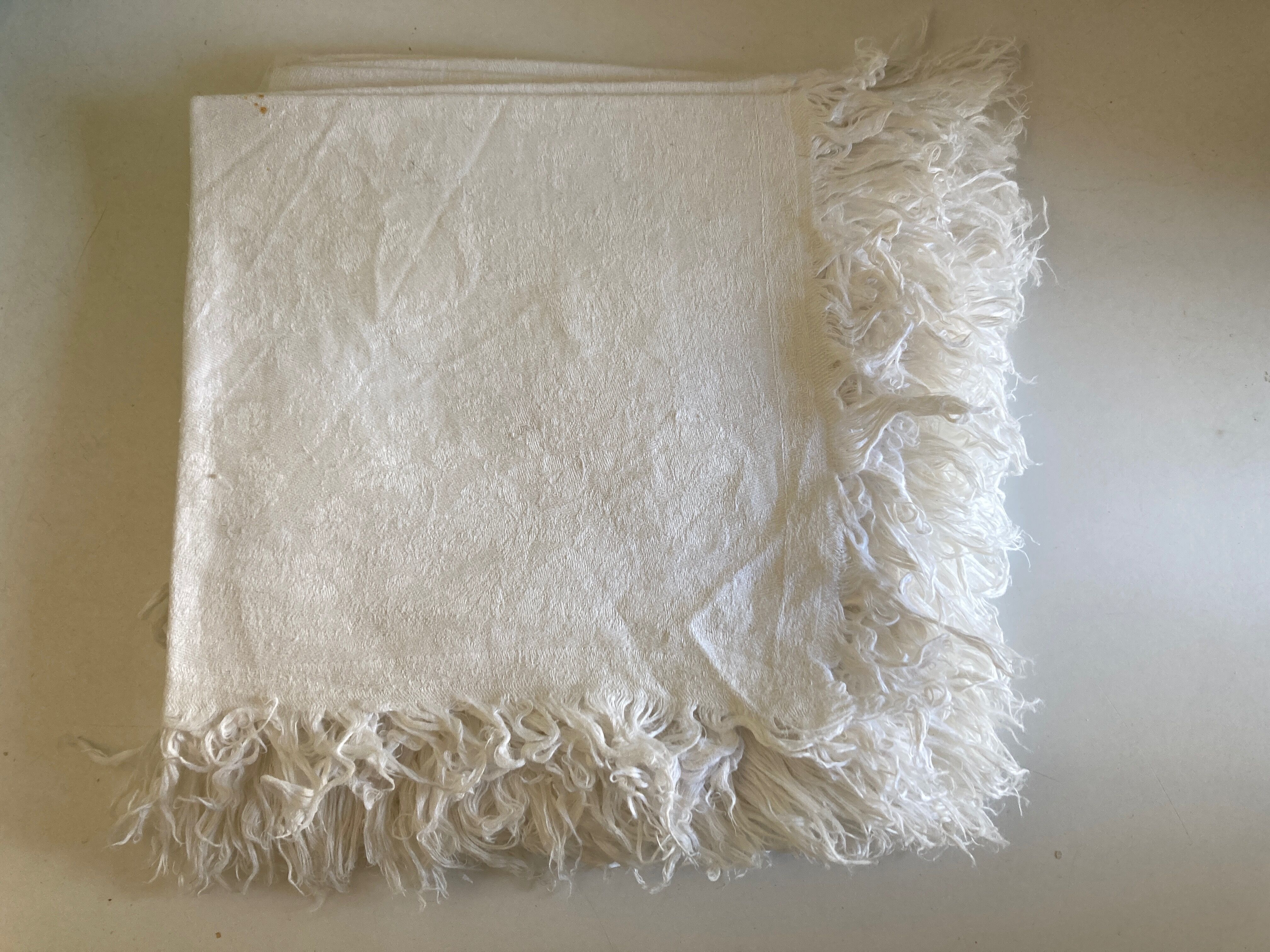 Product BHV Set of 8 towels in linen damask 19th