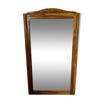 Wooden mirror carved in oak 1920