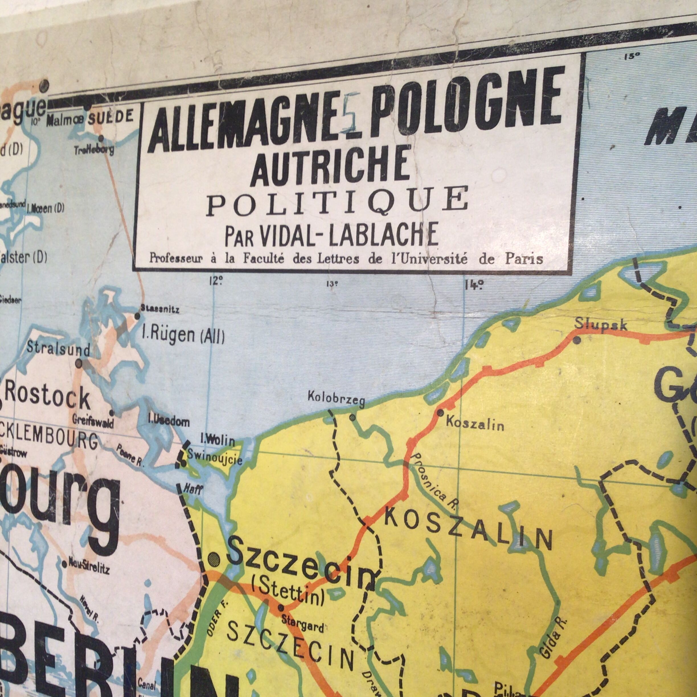 Carte vidal lablache allemagne