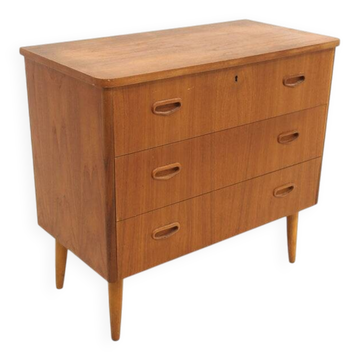 Scandinavian teak chest of drawers, Sweden, 1960