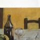 Signed still life, oil on canvas