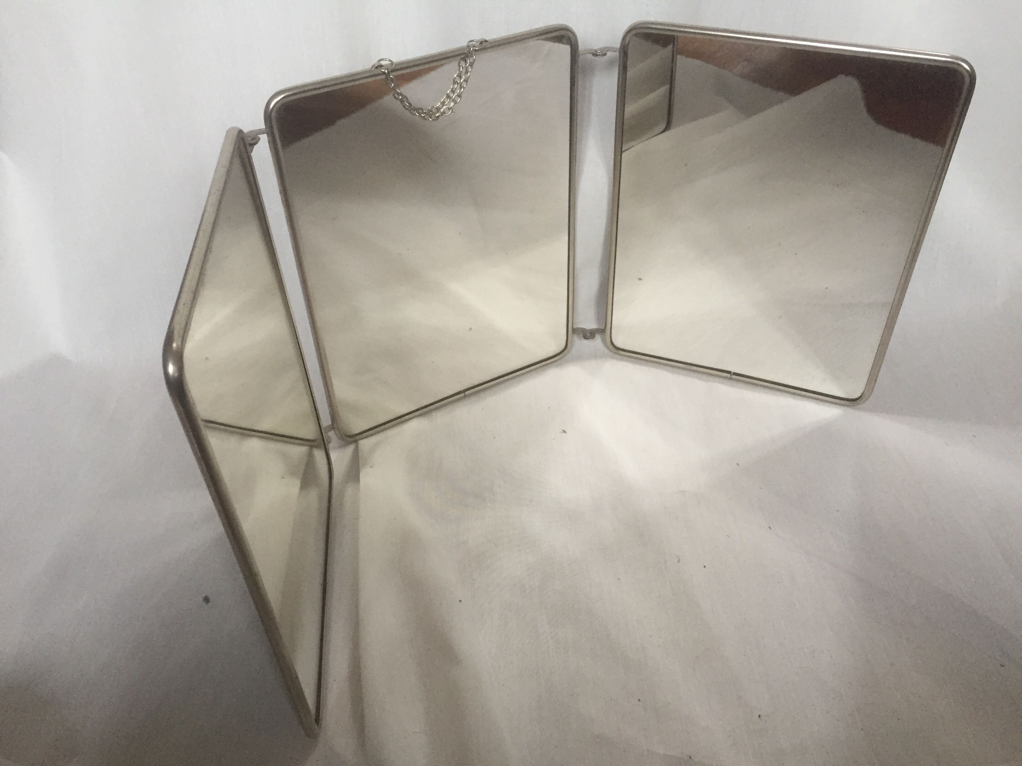 Mirror barbier triptych 67x27cm