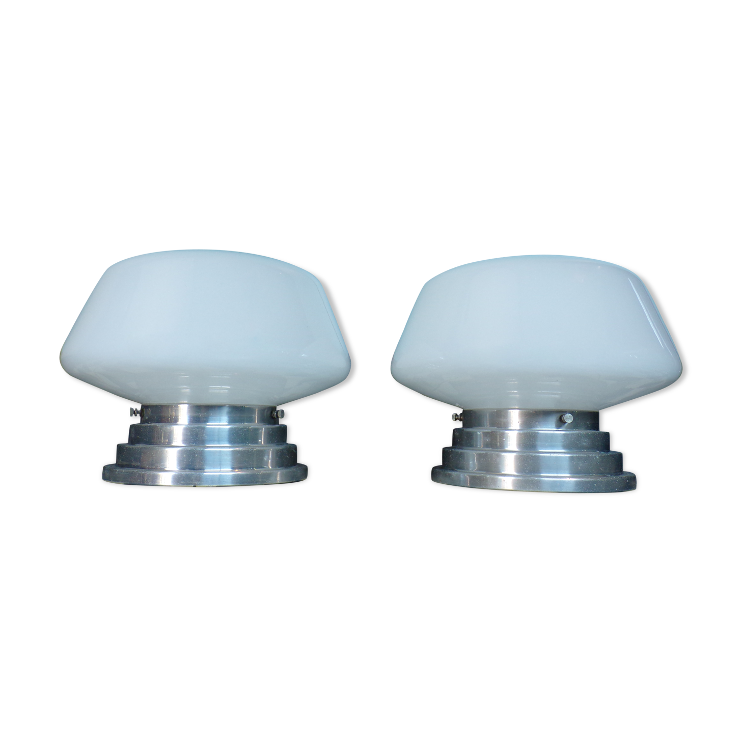 Pair of art deco ceiling lights