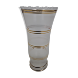 Vase decorated golden stripes