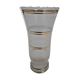 Vase décor bandes dorées