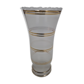 Vase decorated golden stripes