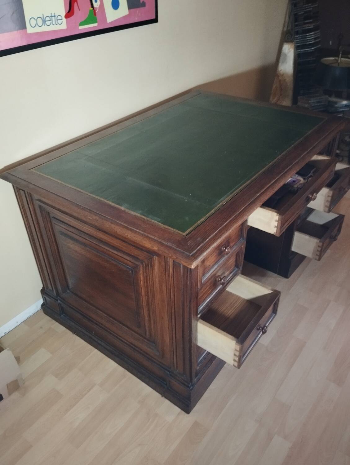 Notary pedestal desk, American desk