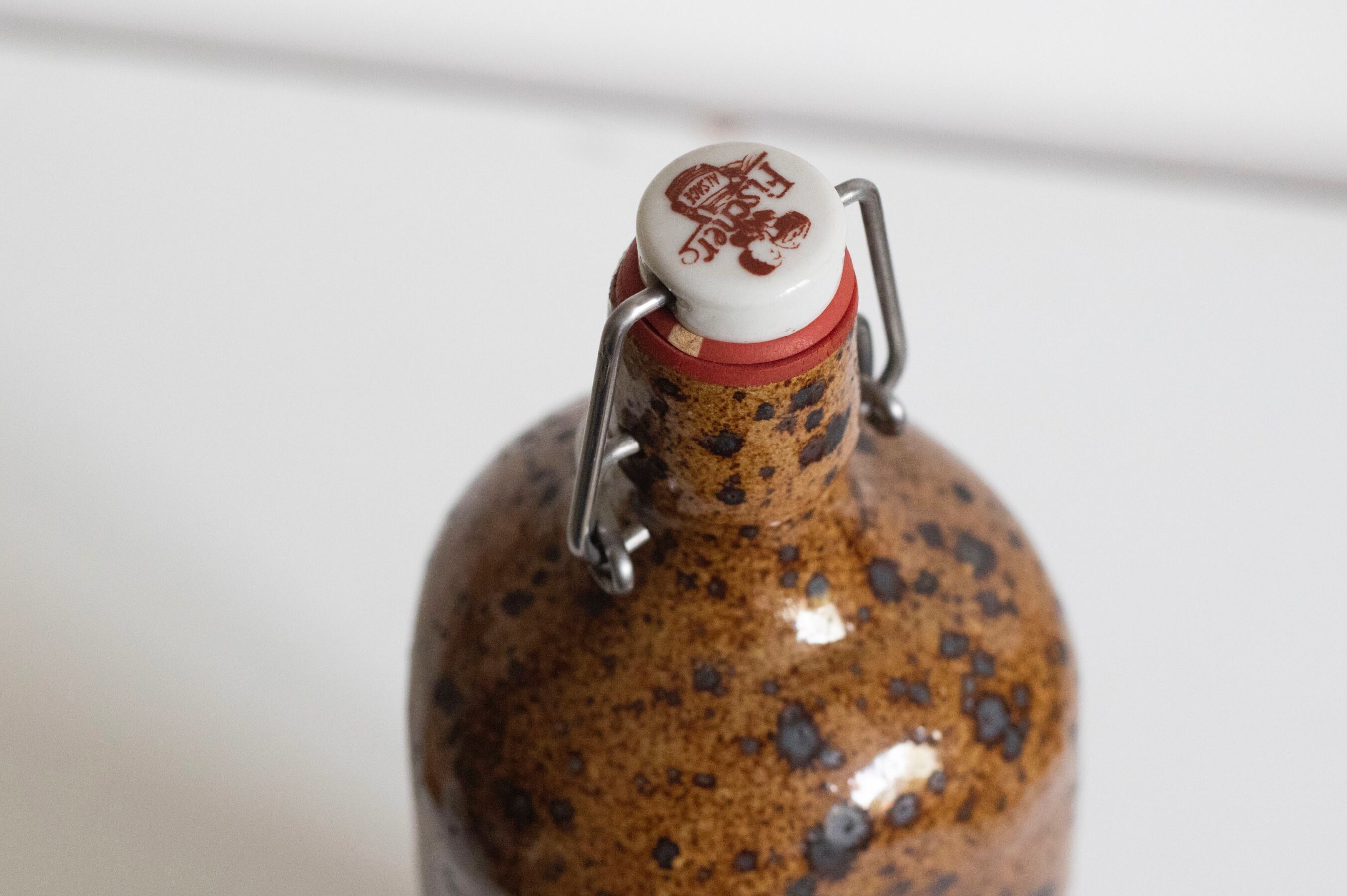 Pyrite stoneware bottle