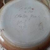 Stoneware service signed 3 courses and 6 plates