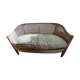 Banquette cannée corbeille