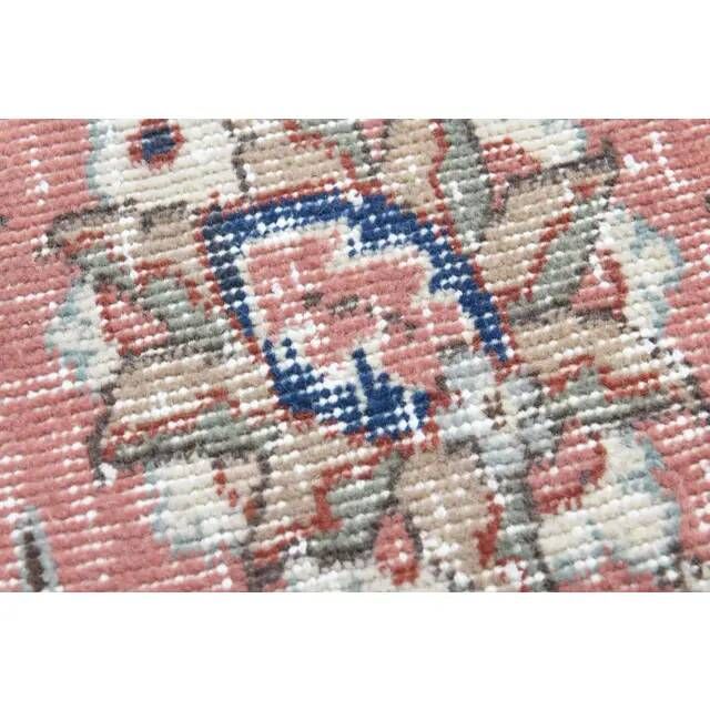 1970s Vintage Turkish Handmade Wool Pink Oversized Area Rug 212x290