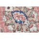1970s Vintage Turkish Handmade Wool Pink Oversized Area Rug 212x290