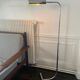 Minimalist chrome reading light / light fixture from 1970 by Christian Liaigre - Vintage height-adjustable floor lamp