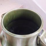 Large enameled ceramic vase 1940 Vierzon ceramic