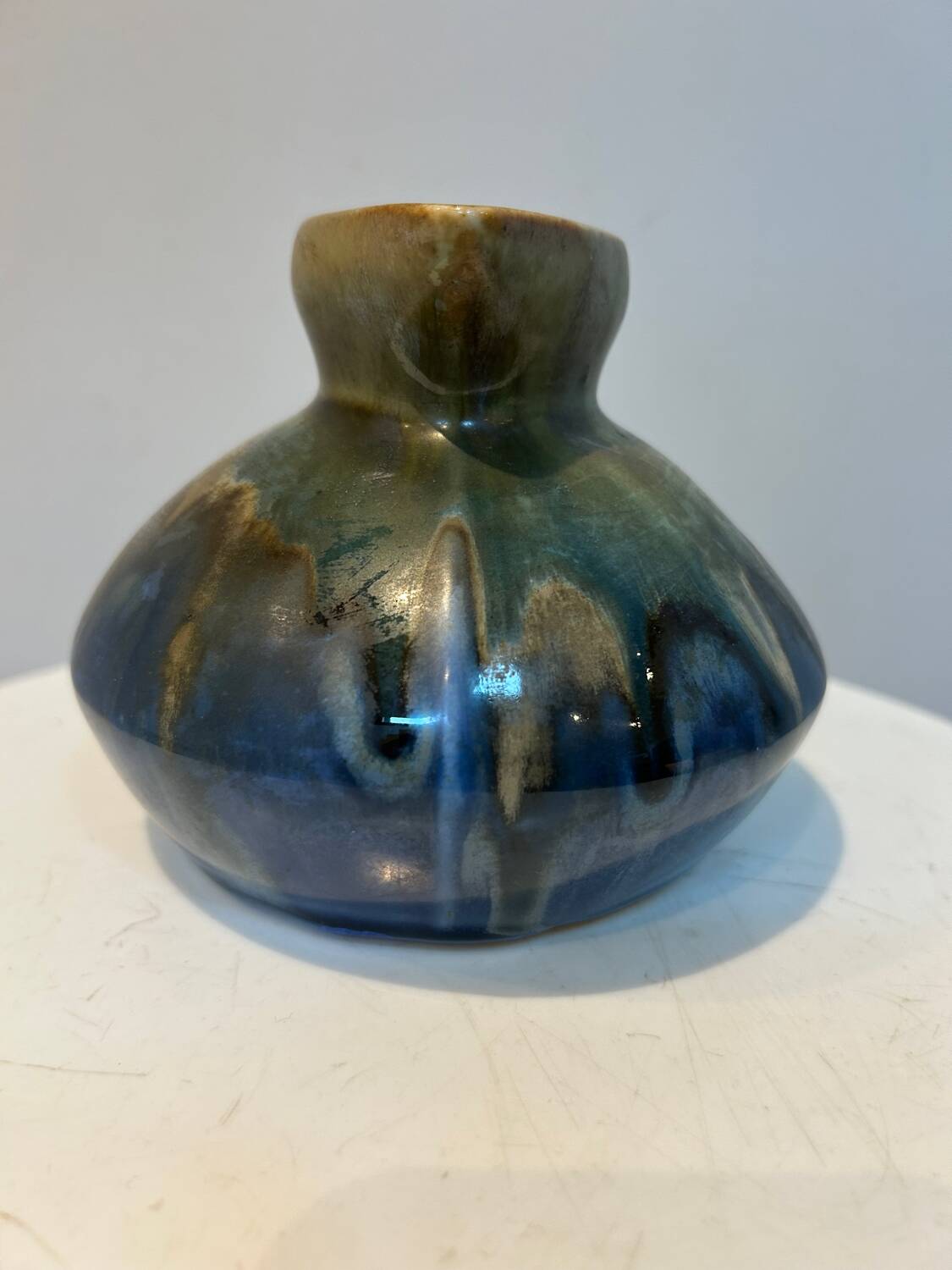 Enamelled stoneware pot Metenier