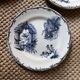 Plates Choisy Le Roi 19th in iron earth, country décor
