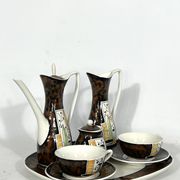 Mid-century ceramic teapot set by Alfa Ceramiche, Italy 1950s