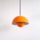 Orange Flowerpot pendant lamp by Verner Panton for Louis Poulsen, Denmark 1