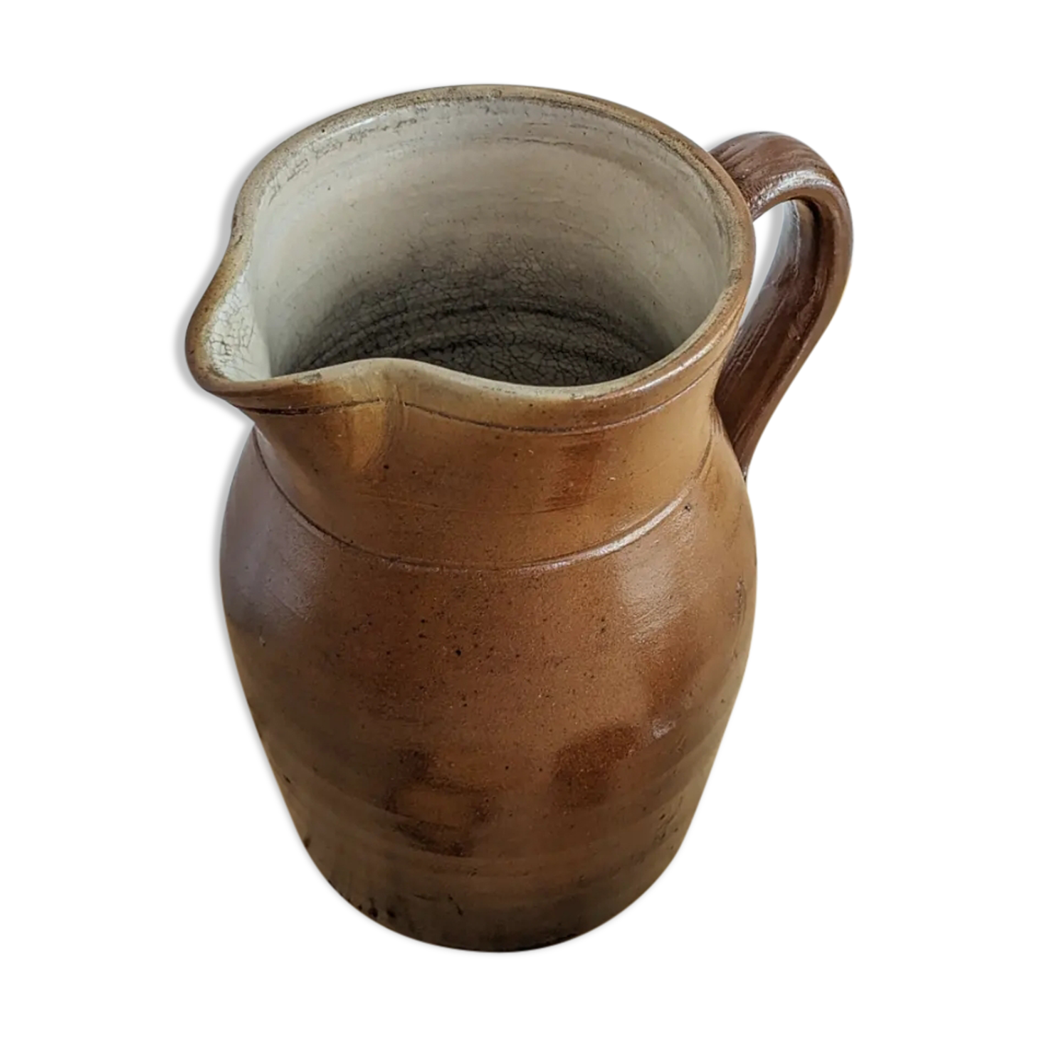 Pot à lait en terre cuite vernissée