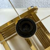 Lampe de table en laiton de luxe par Romeo Rega, années 60