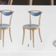set of 4 chairs bistro Baumann model "Pollen café" design Pagnon / Pelhaître 1997