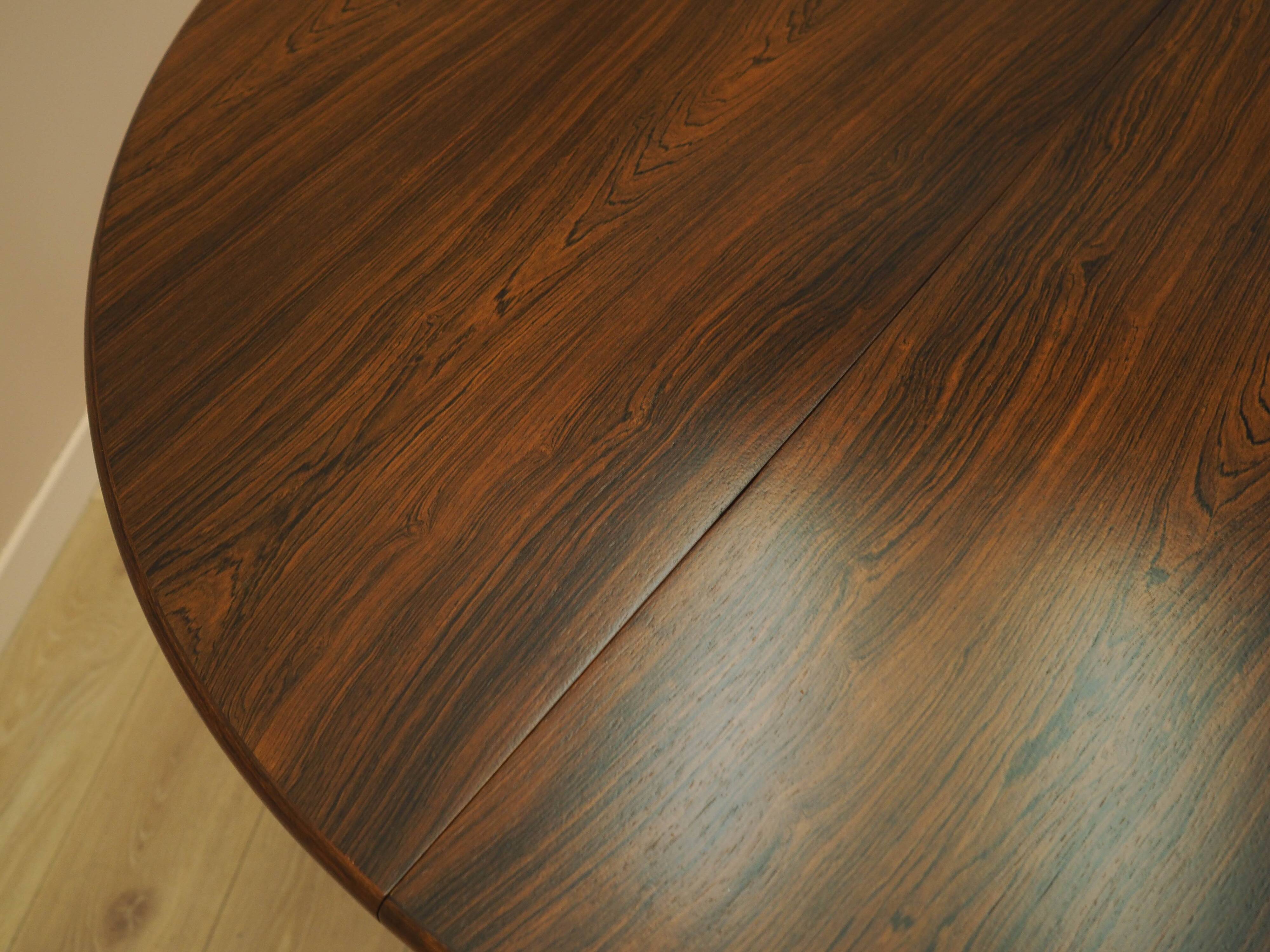 Round rosewood table, 1960, designer: Harry Østergaard, Randers Møbelfabrik