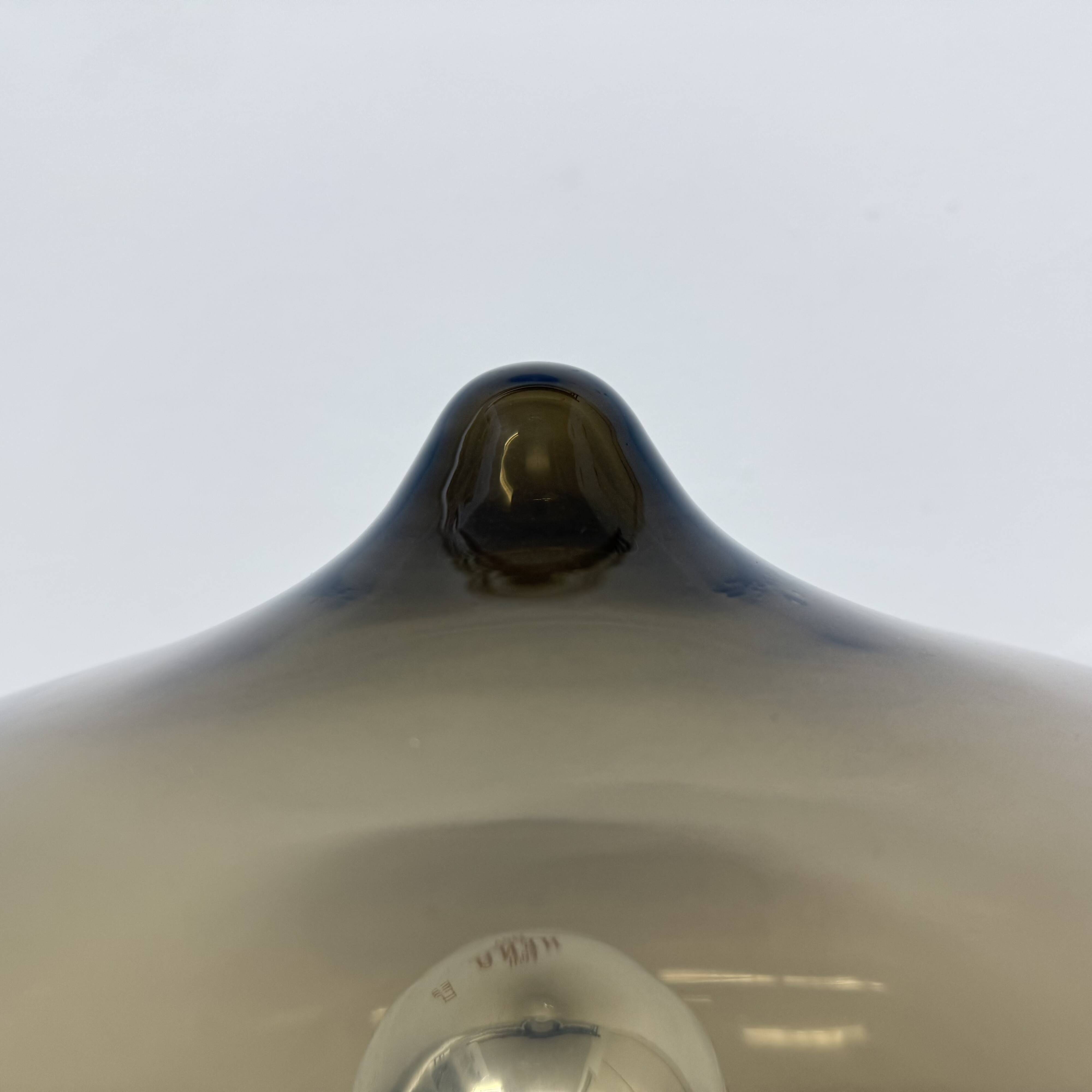 Mid-century Dijkstra smoked glass ceiling lamp space age, 1970’s