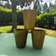 Vintage lot de 3 verres gobelets Digoin en grès