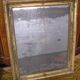 Antique wooden mirror and gilded stucco with gold leaf 89 x 72