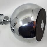 Paire de lampes boule, à poser en inox chromé Vintage