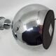 Paire de lampes boule, à poser en inox chromé Vintage