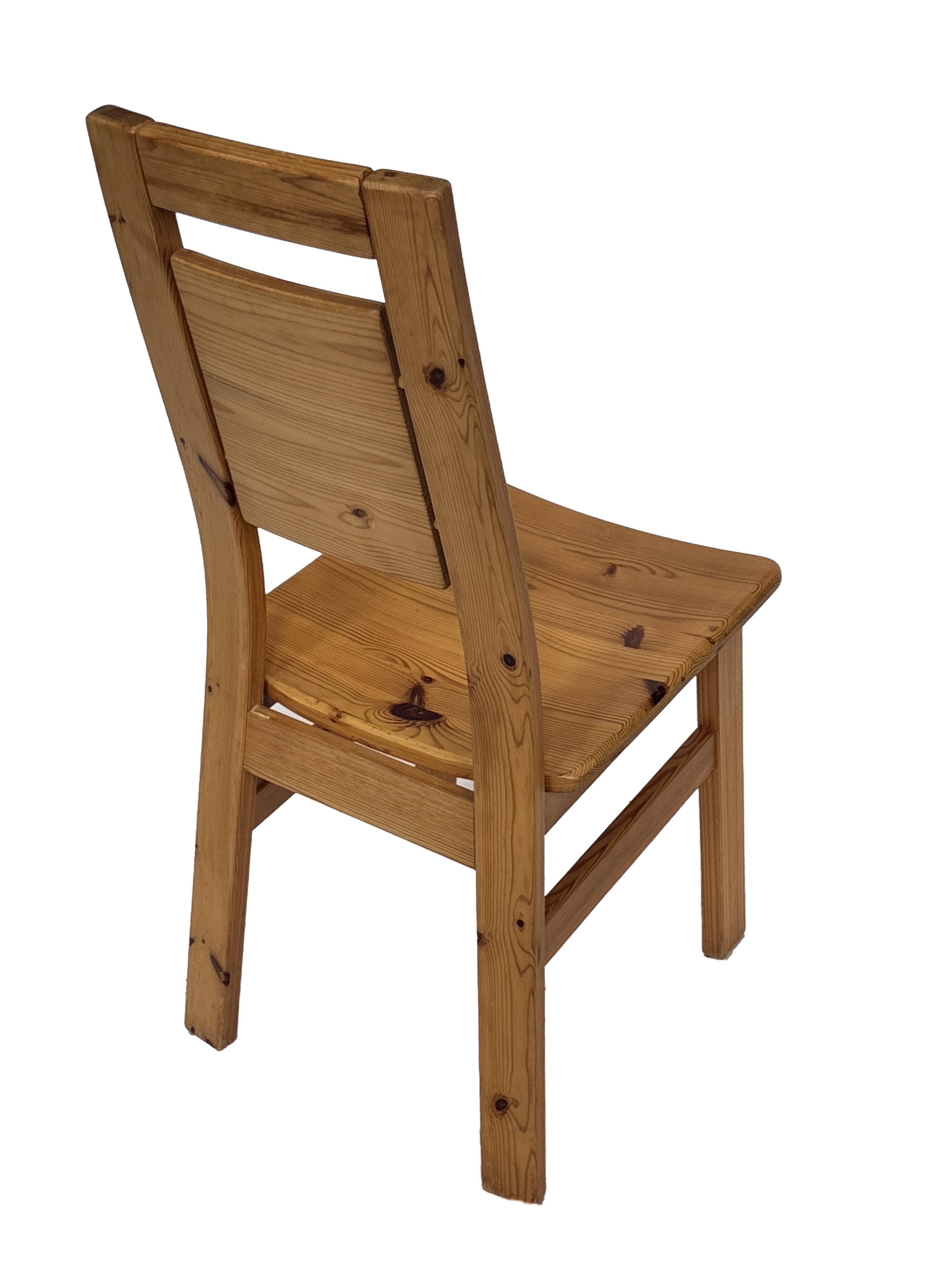 Vintage set of four dining room chairs Finnish Design Laukaan Puu