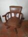 Antique American oak office chair