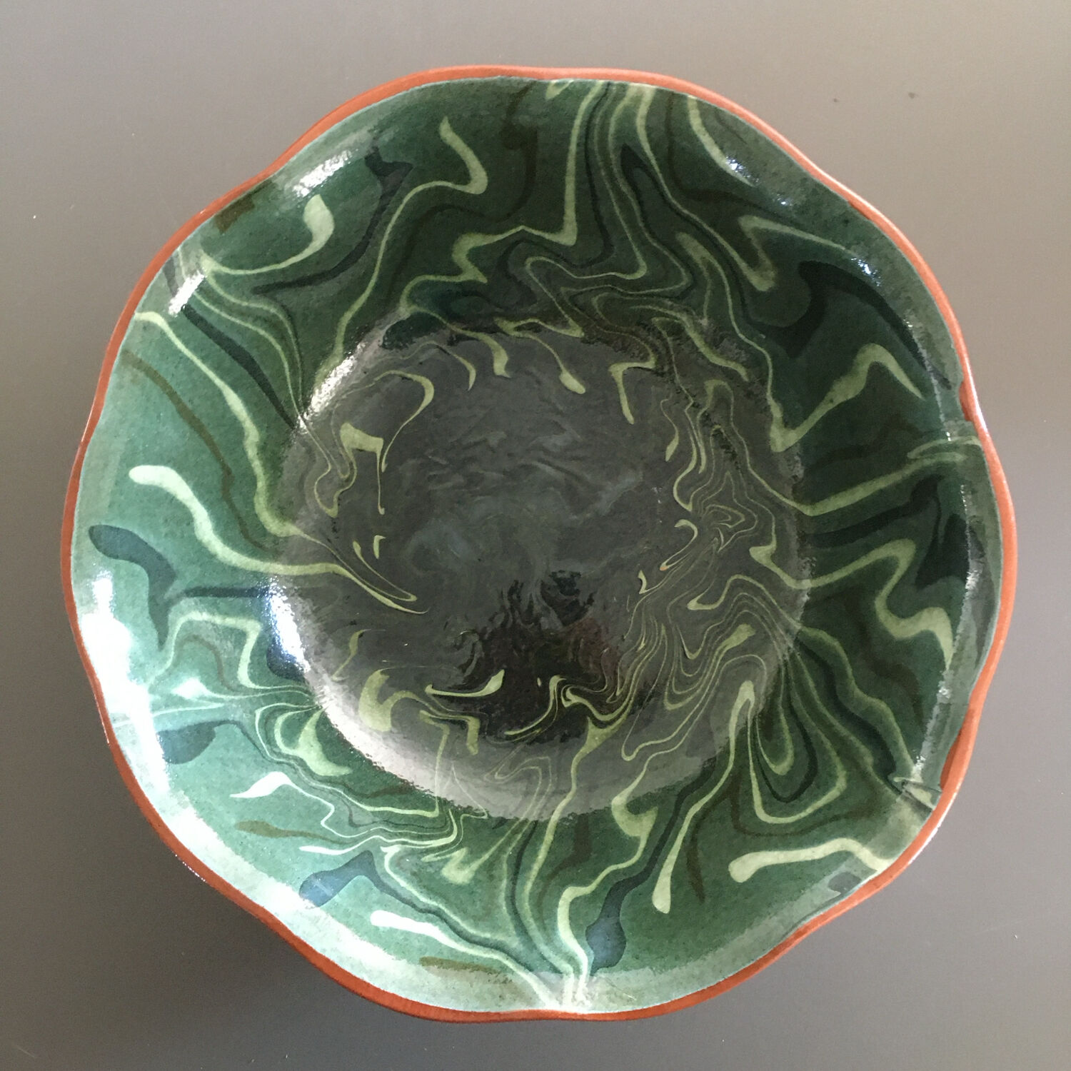 Large mixed earth salad bowl
