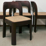 4 brutalist dining chairs