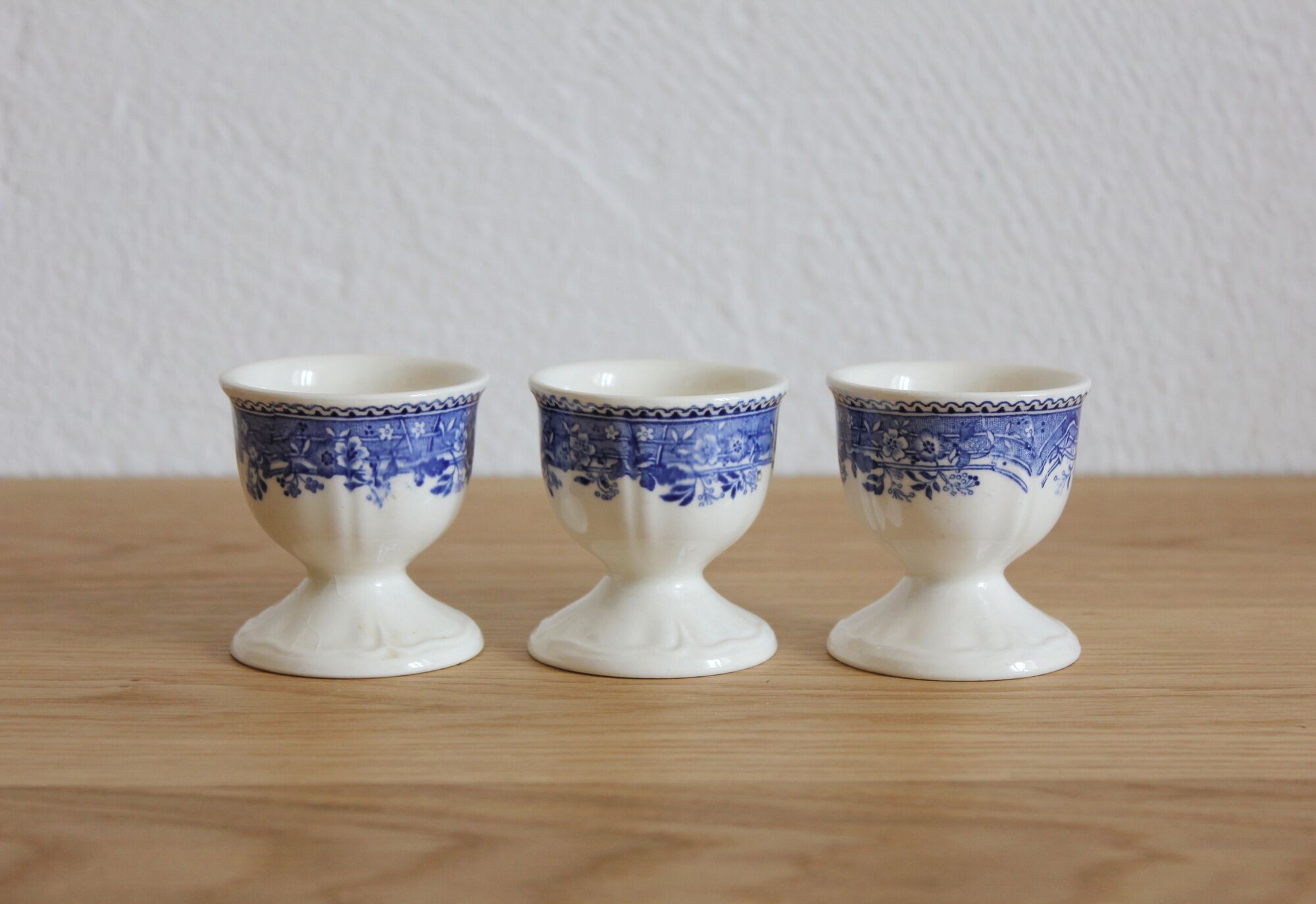 3 coquetiers in earthenware "Burgenland" Villeroy and Vintage Boch