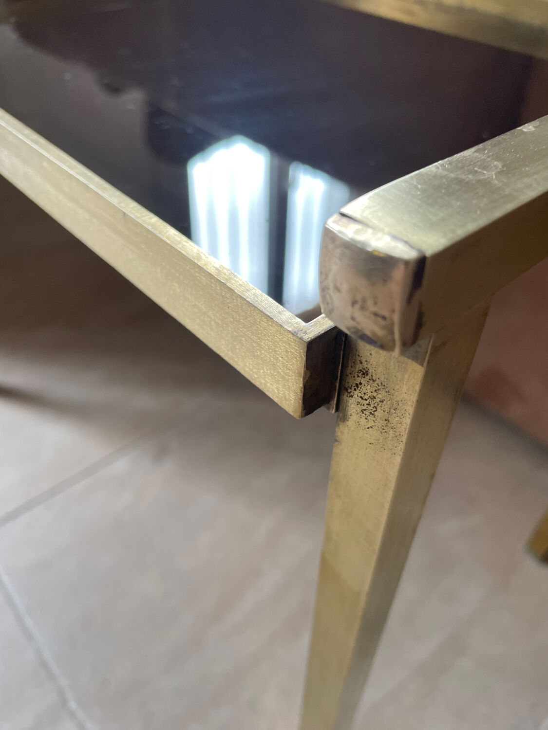 Vintage coffee table end of sofa 1970