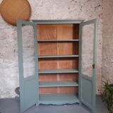 Small green glass cabinet