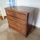 Antique oak burr chest of drawers - 4 drawers - marquetry inlay from the early 21st century