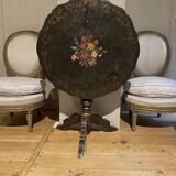 Pair of Louis XVI style armchairs with medallion backs, circa 1900