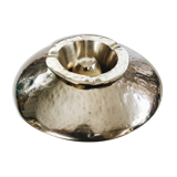 Vintage "saucer" ashtray in hammered brass