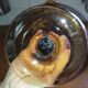 Large fruit bowl or amber blown glass sangria – 1950s/60s
